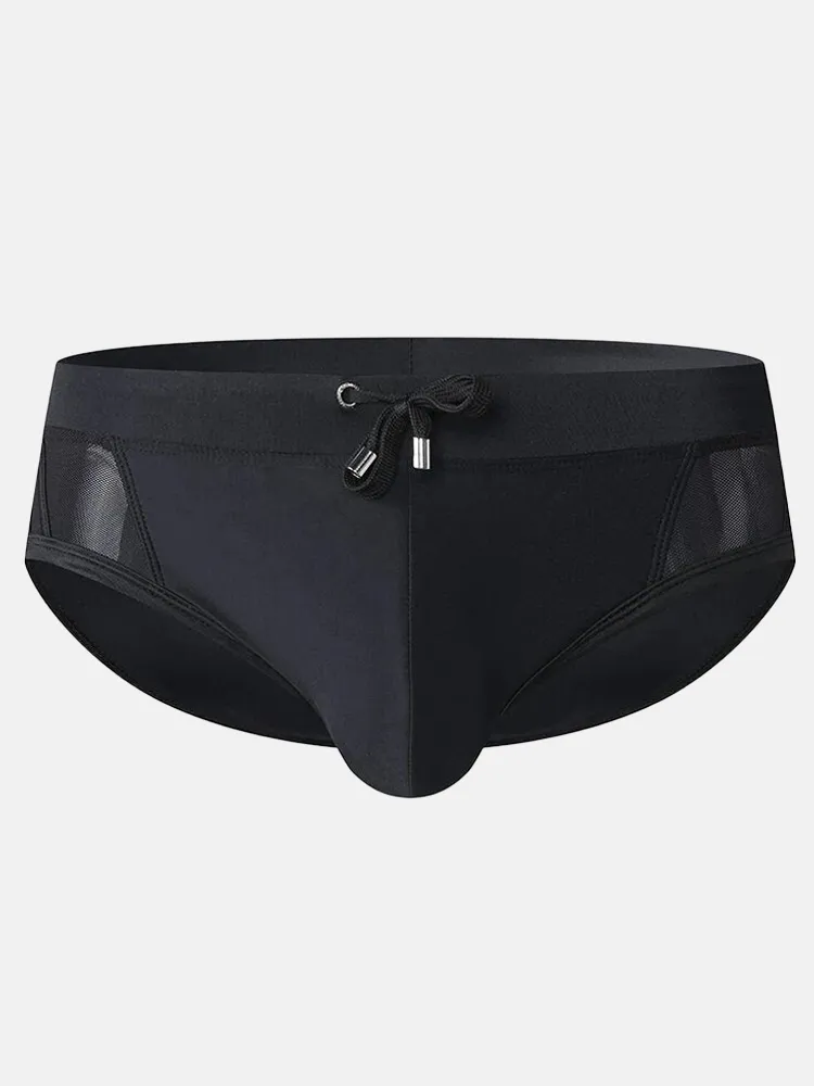 Men's Printed Low Rise Swim Briefs