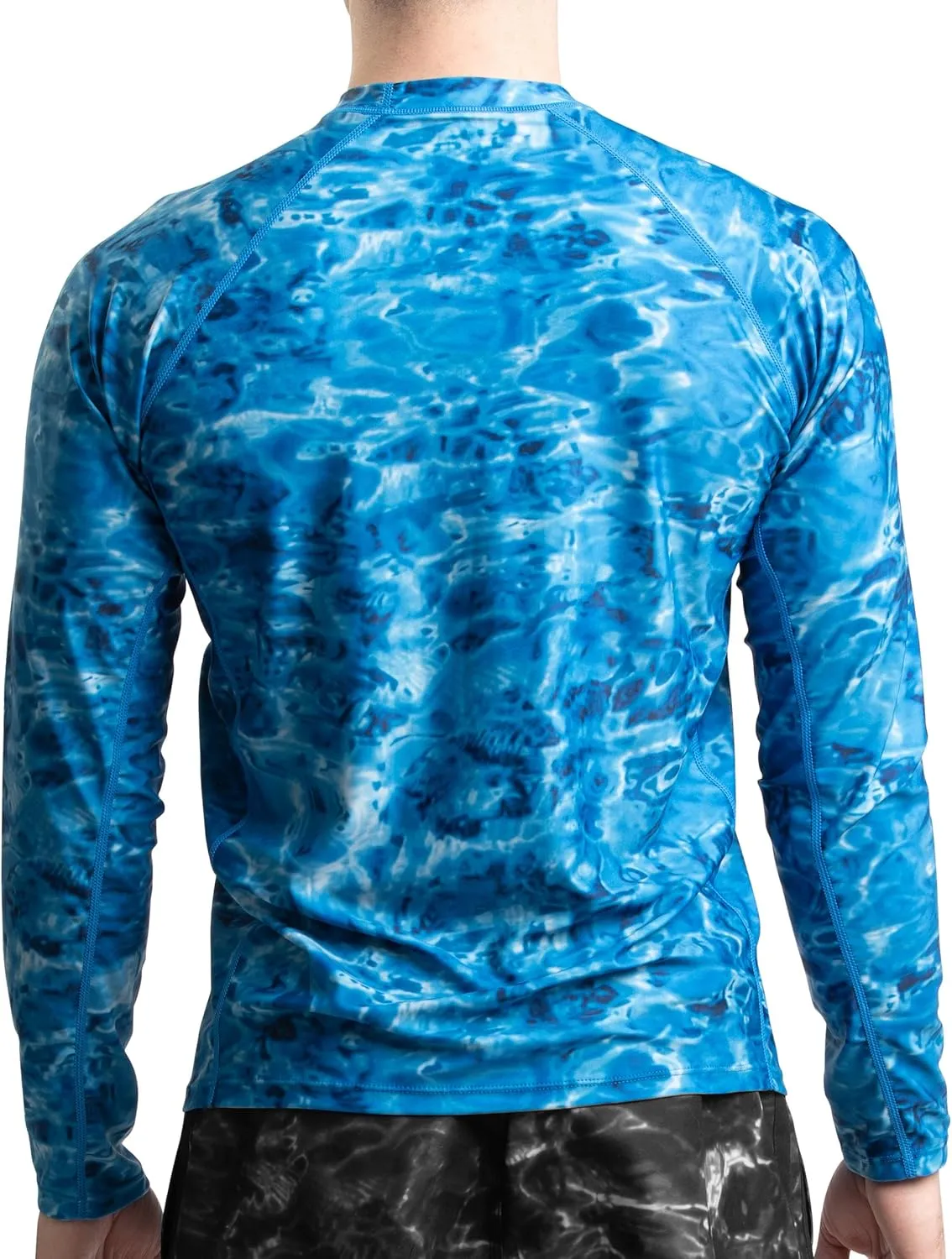 Mens Rash Guard Long Sleeve Water Shirt, Swimming Shirts for Men