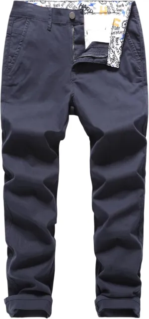 Men's Slim-Fit Stretch Cotton Fashion Tapered Casual Chino Pants