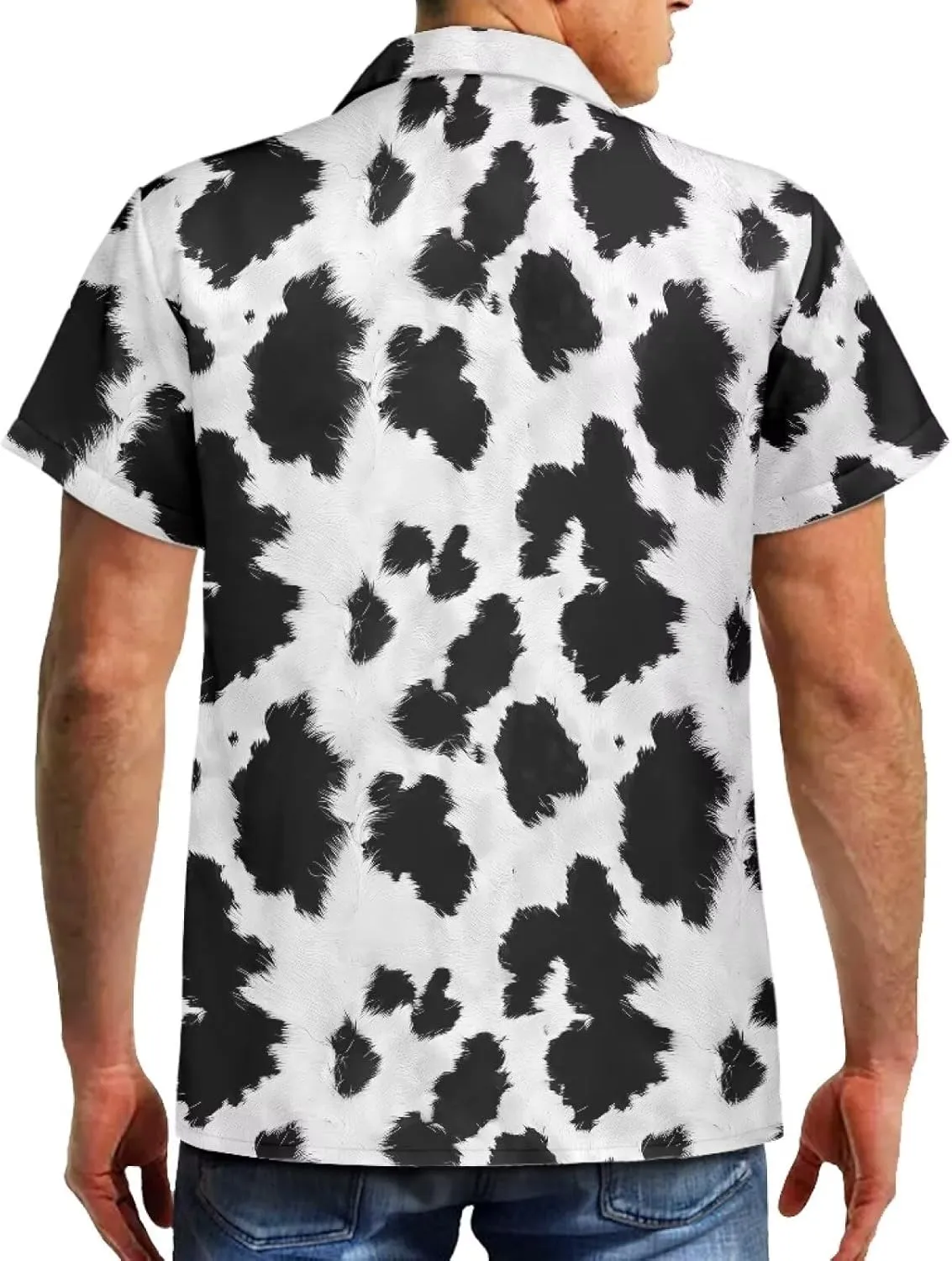 Mens Tropical Shirts Short Sleeve Button Down Shirt, Size 2XS-7XL