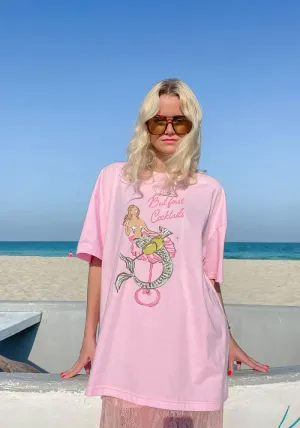 Mermaid Cocktail T-Shirt - Pink