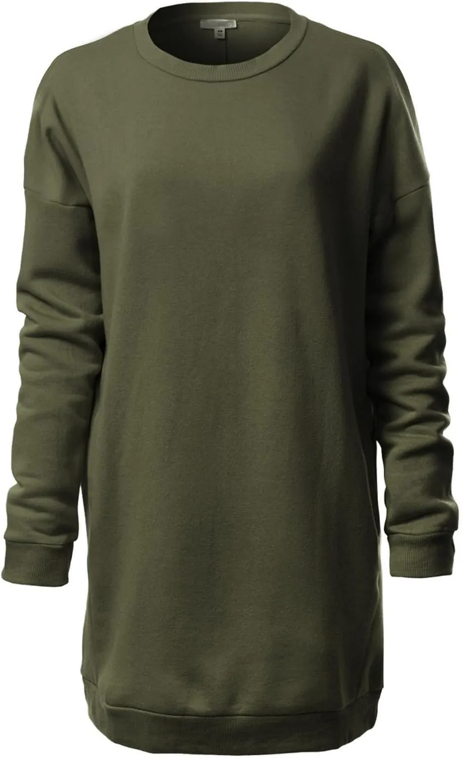 MixMatchy Women's Oversized Sweatshirts Crewneck Long Sleeve Tunic Pullover Fleece Sweater S-3X