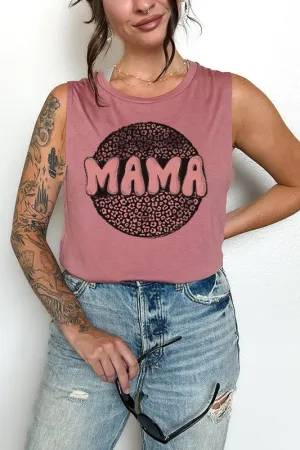 Mother's Day Mama Circle Muscle Tank Top
