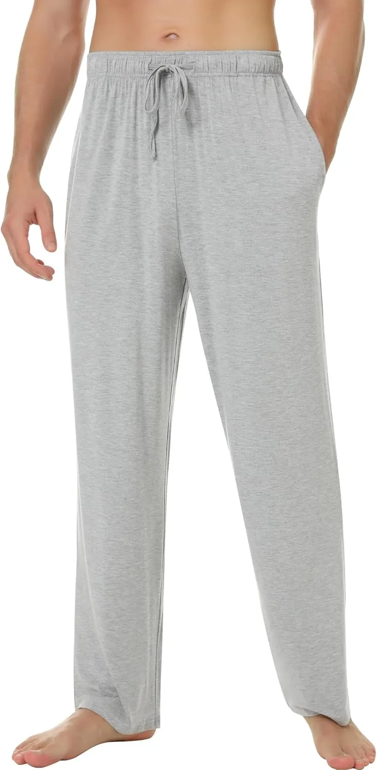 NACHILA Men's Pajama Pants-Viscose Made from Bamboo,Soft Sleep Bottoms Stretchy Sweatpants with Pockets