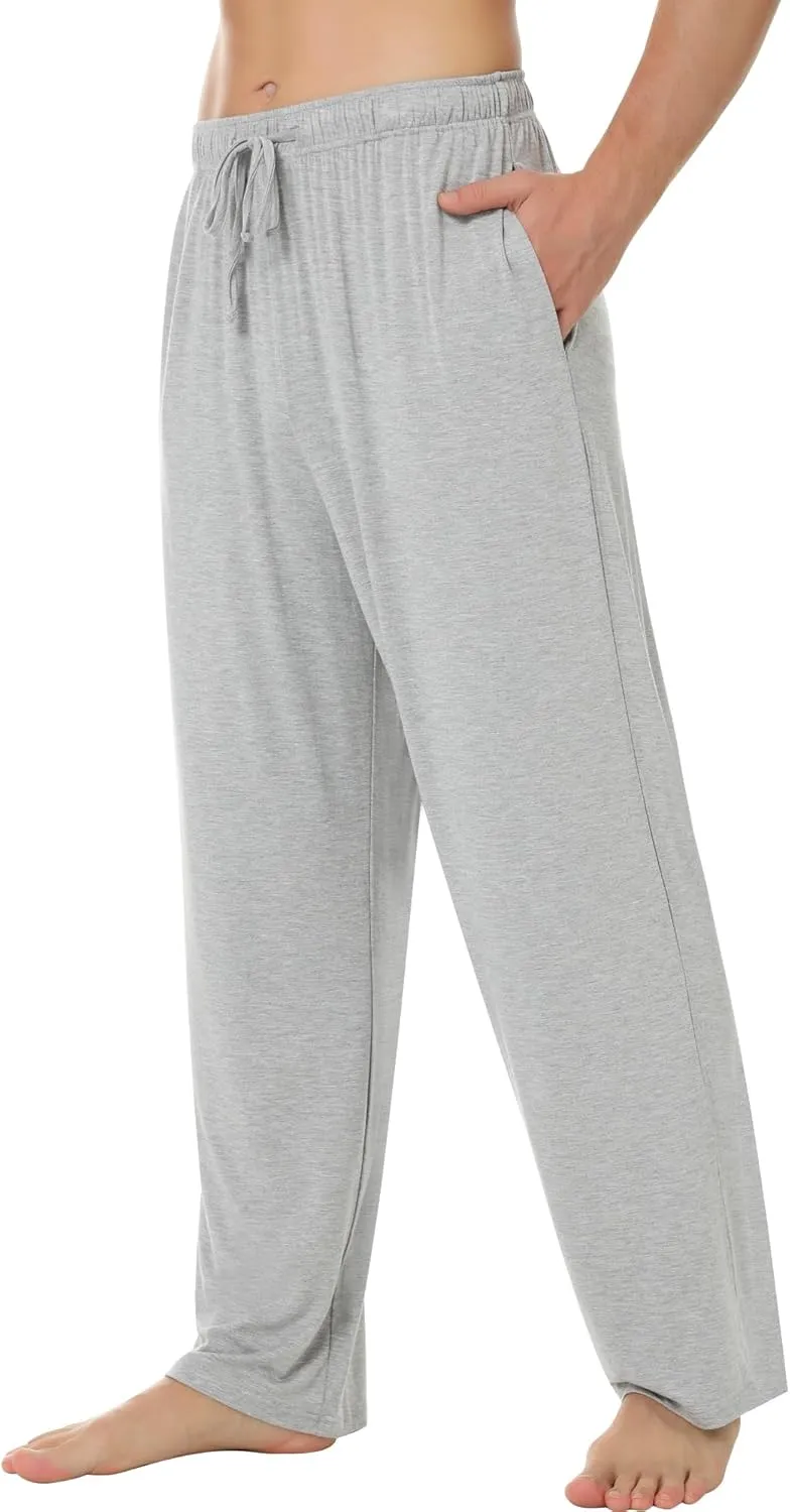 NACHILA Men's Pajama Pants-Viscose Made from Bamboo,Soft Sleep Bottoms Stretchy Sweatpants with Pockets
