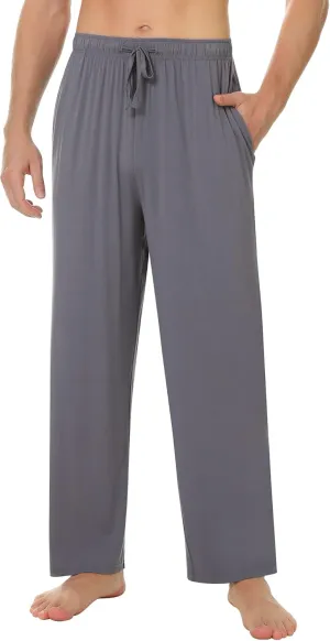 NACHILA Men's Pajama Pants-Viscose Made from Bamboo,Soft Sleep Bottoms Stretchy Sweatpants with Pockets