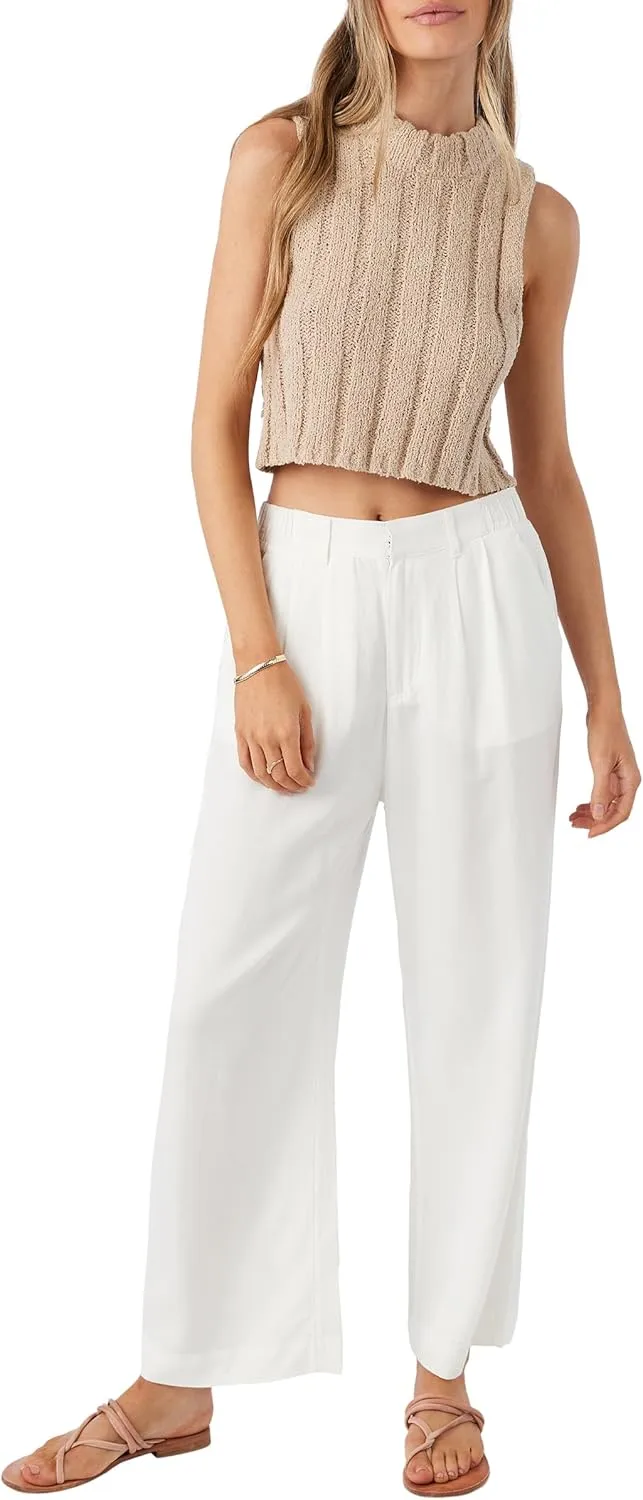 O'NEILL Women's Woven Wide Leg Pant - Comfortable and Casual Wide Leg Pants with Elastic Waist