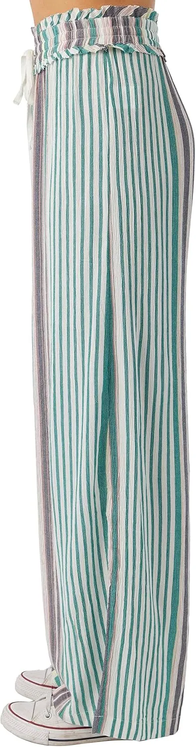 O'NEILL Women's Woven Wide Leg Pant - Comfortable and Casual Wide Leg Pants with Elastic Waist