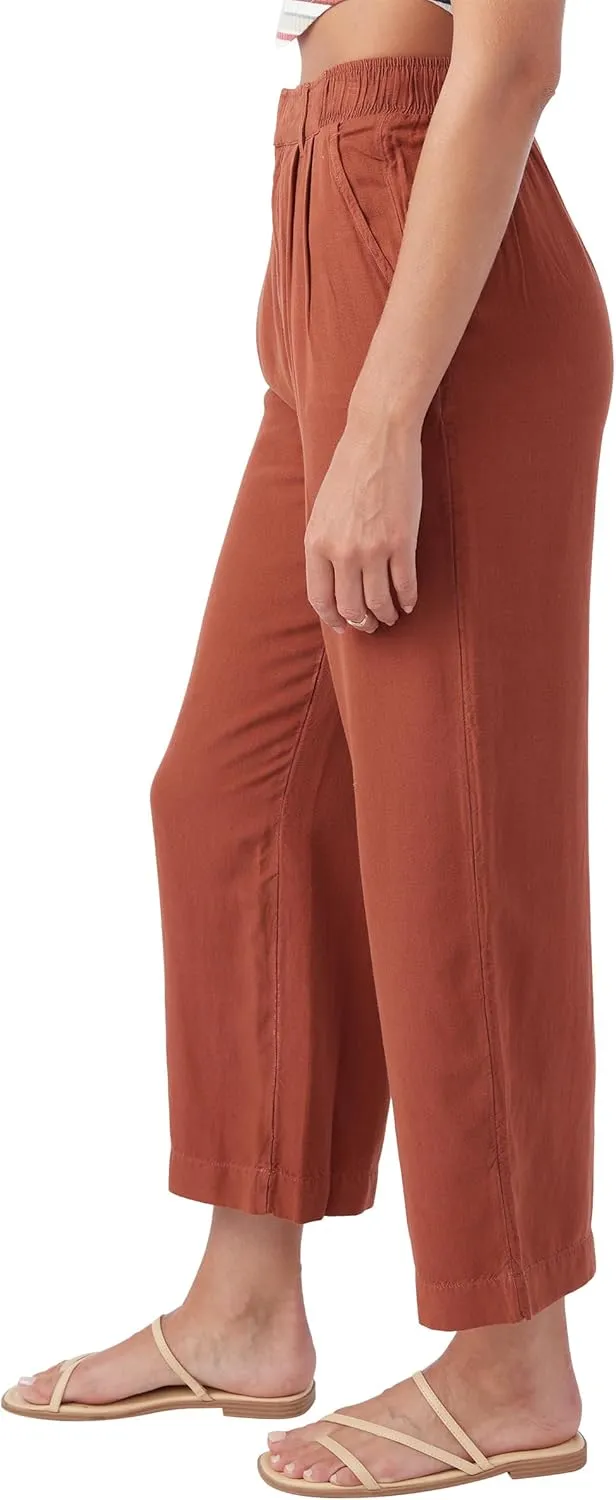 O'NEILL Women's Woven Wide Leg Pant - Comfortable and Casual Wide Leg Pants with Elastic Waist