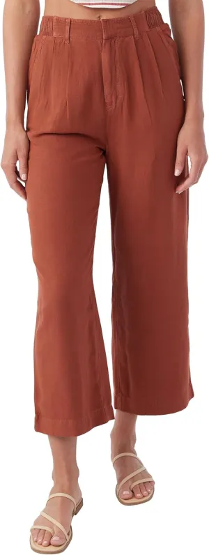 O'NEILL Women's Woven Wide Leg Pant - Comfortable and Casual Wide Leg Pants with Elastic Waist