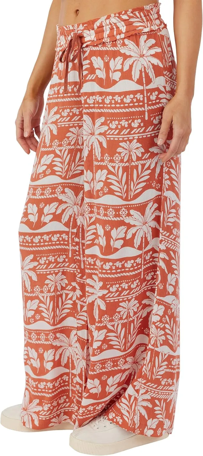 O'NEILL Women's Woven Wide Leg Pant - Comfortable and Casual Wide Leg Pants with Elastic Waist