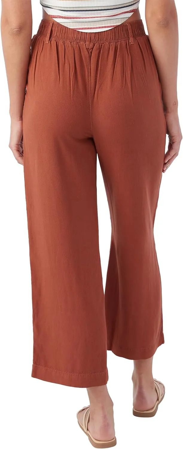 O'NEILL Women's Woven Wide Leg Pant - Comfortable and Casual Wide Leg Pants with Elastic Waist