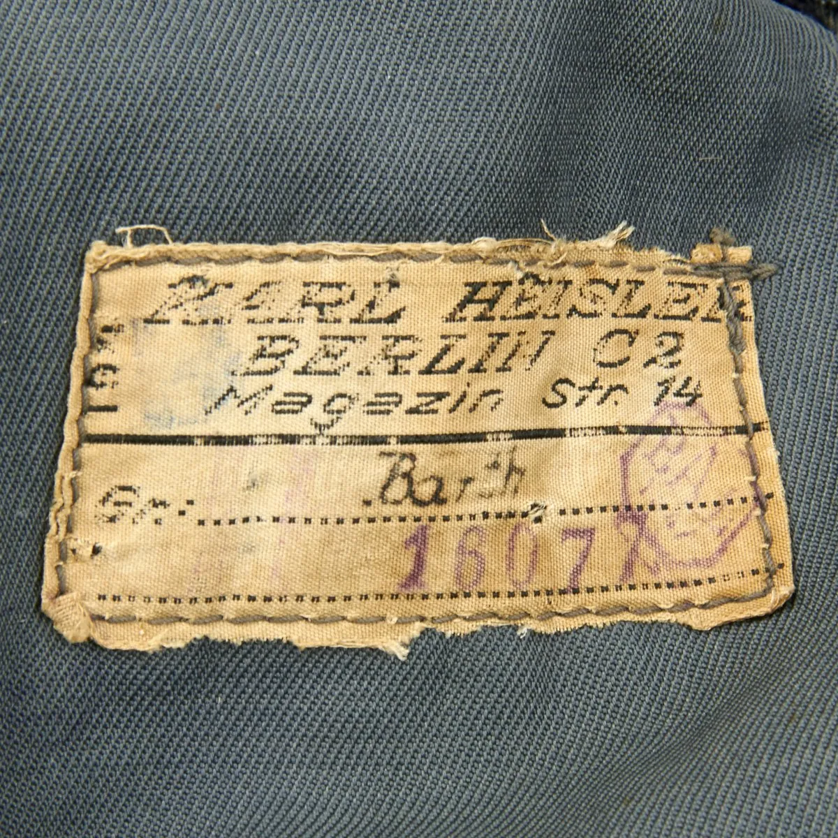 Original German WWII Luftwaffe Blue Winter Flying Suit by Karl Heisler