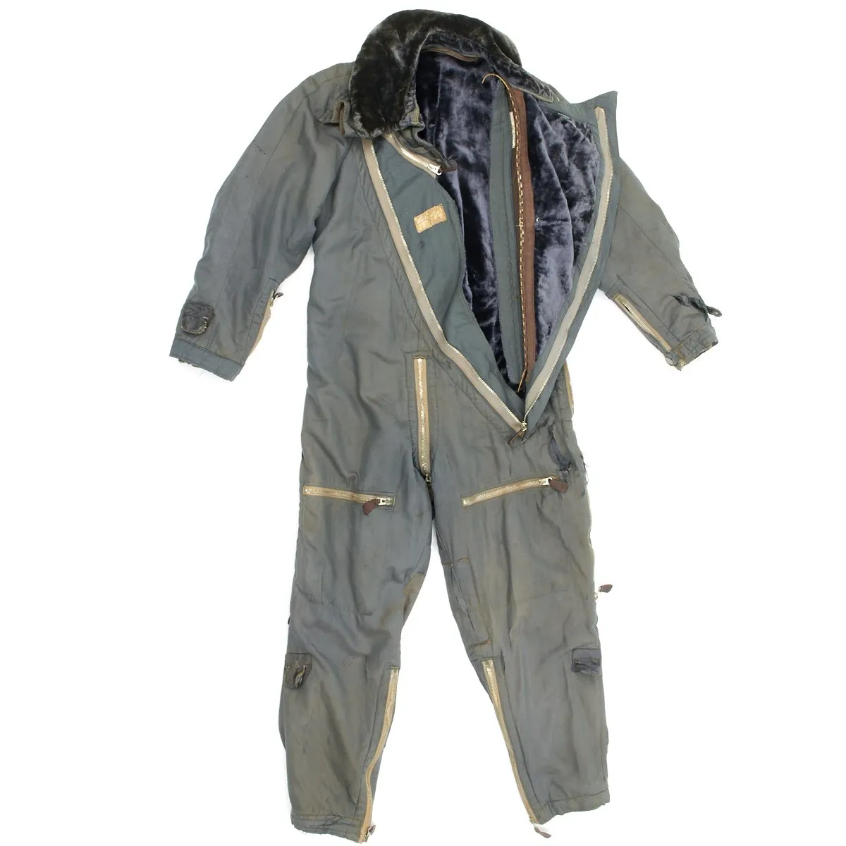 Original German WWII Luftwaffe Blue Winter Flying Suit by Karl Heisler