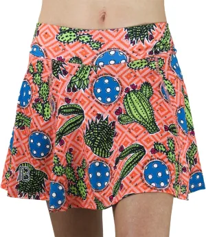 Pickleball Skort Cactus 1 A-Line Skort, Cactus Print Sportswear, Soft and Comfortable