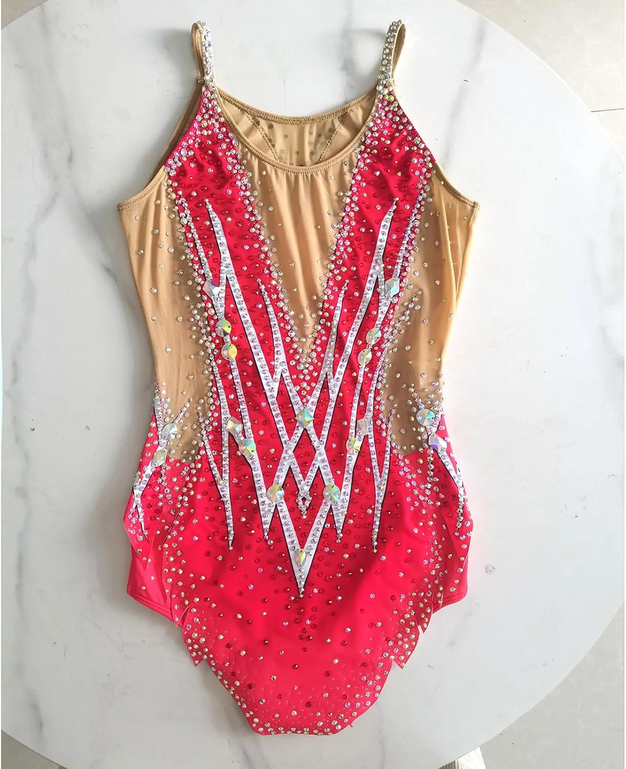 Pink Camisole Rhythmic Gymnastics Uniform for Girls Elegant and Comfortable Dance Outfit for Performance