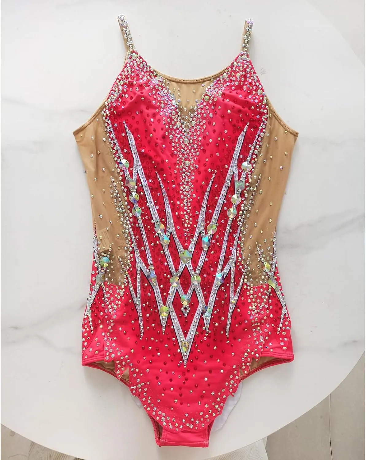 Pink Camisole Rhythmic Gymnastics Uniform for Girls Elegant and Comfortable Dance Outfit for Performance