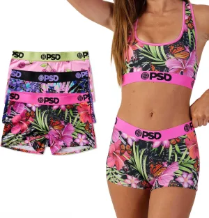 PSD Women's Animal Print Boy Shorts - Full Coverage Women's Underwear - Comfortable Stretch Panties for Women