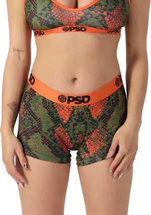 PSD Women's Animal Print Boy Shorts - Full Coverage Women's Underwear - Comfortable Stretch Panties for Women