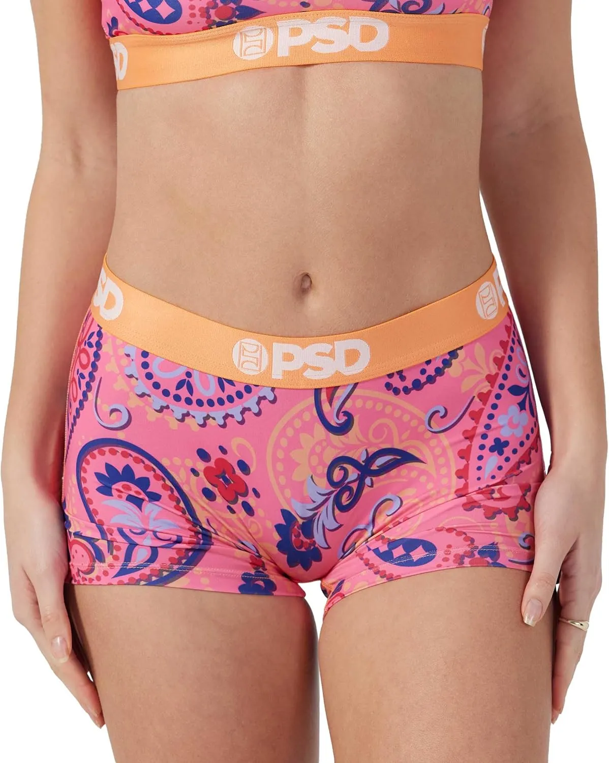 PSD Women's Animal Print Boy Shorts - Full Coverage Women's Underwear - Comfortable Stretch Panties for Women