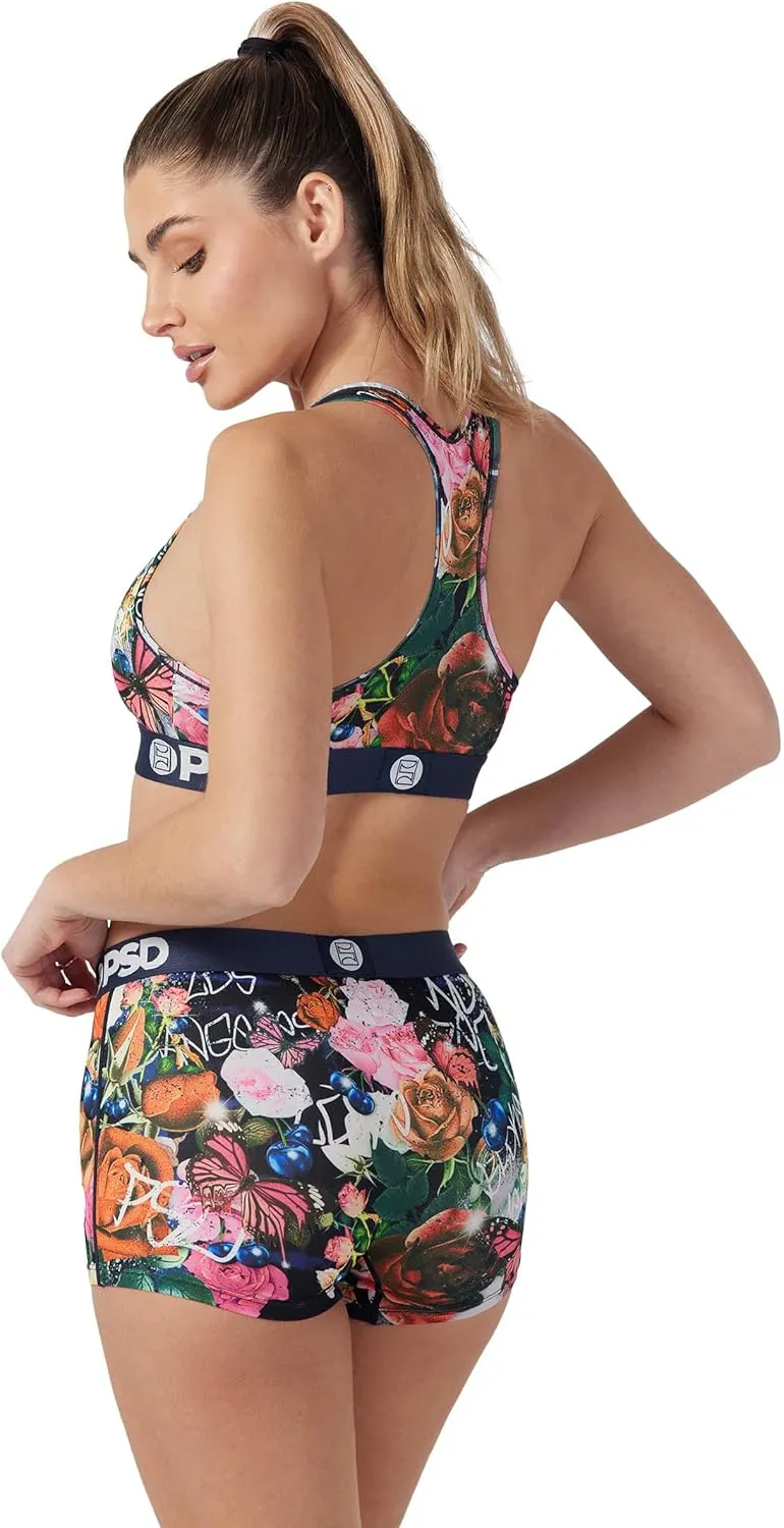 PSD Women's Animal Print Boy Shorts - Full Coverage Women's Underwear - Comfortable Stretch Panties for Women