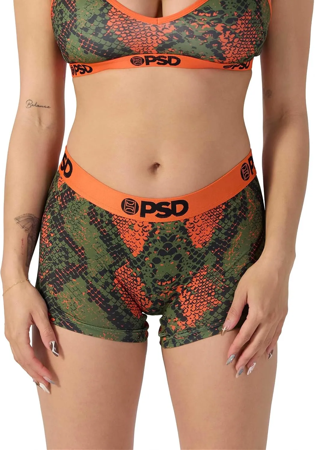 PSD Women's Animal Print Boy Shorts - Full Coverage Women's Underwear - Comfortable Stretch Panties for Women