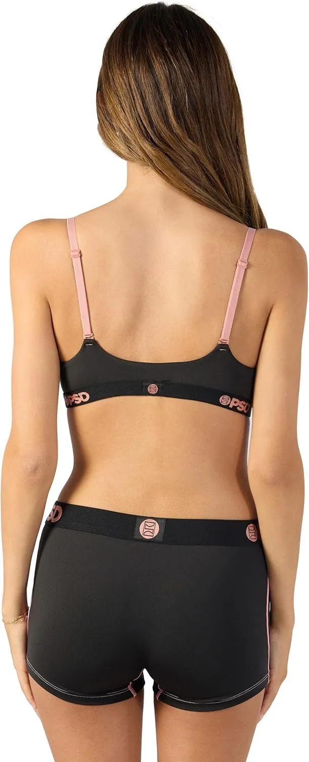 PSD Women's Basic Solid Boy Shorts - Full Coverage Women's Underwear - Comfortable Stretch Panties for Women