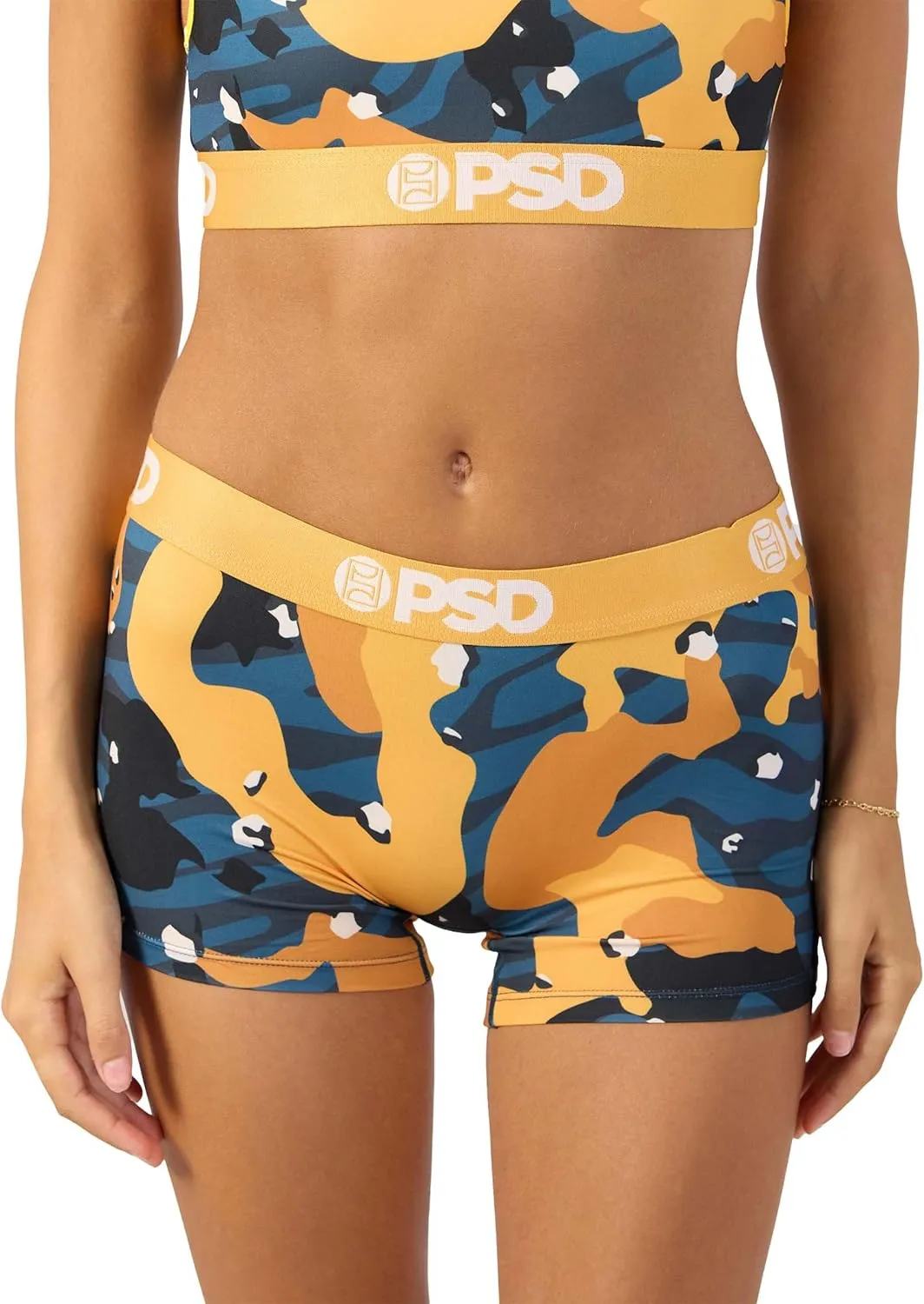 PSD Women's Basic Solid Boy Shorts - Full Coverage Women's Underwear - Comfortable Stretch Panties for Women