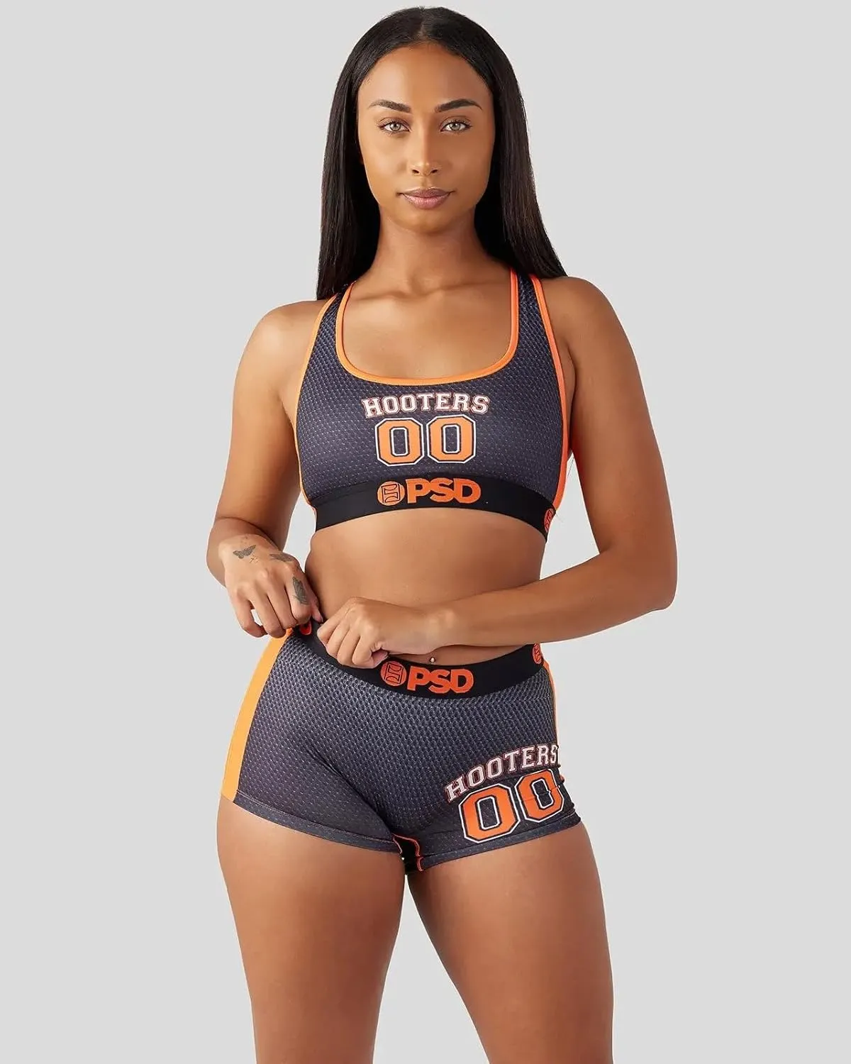 PSD Women's Hooters Boy Shorts - Full Coverage Women's Underwear - Comfortable Stretch Panties for Women