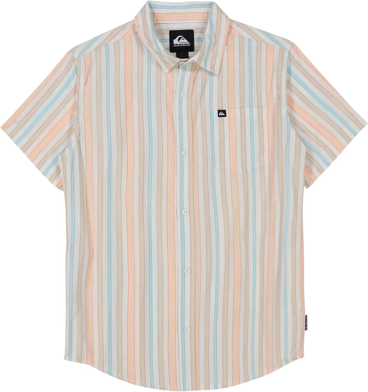 Quiksilver Boys' Apero Classic Woven Short Sleeve Shirt, Button Down Top, Stylish & Comfortable