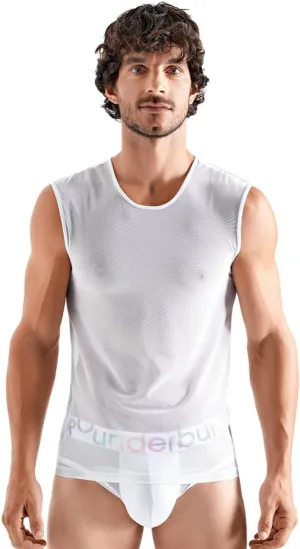 Rounderbum Mens Underwear | Transparent Tank Top | Slim Fit | Mens Clothes | Premium Quality | Comfortable and Lightweight