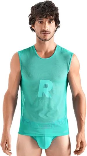 Rounderbum Mens Underwear | Transparent Tank Top | Slim Fit | Mens Clothes | Premium Quality | Comfortable and Lightweight