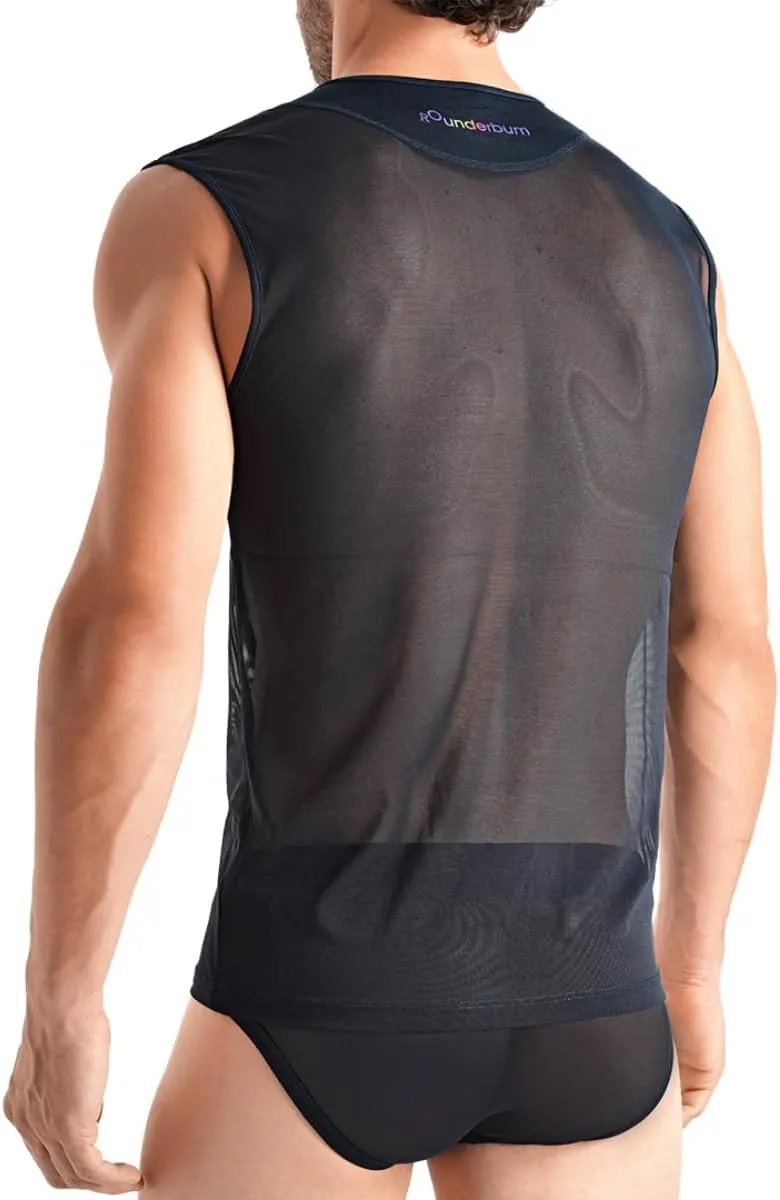Rounderbum Mens Underwear | Transparent Tank Top | Slim Fit | Mens Clothes | Premium Quality | Comfortable and Lightweight