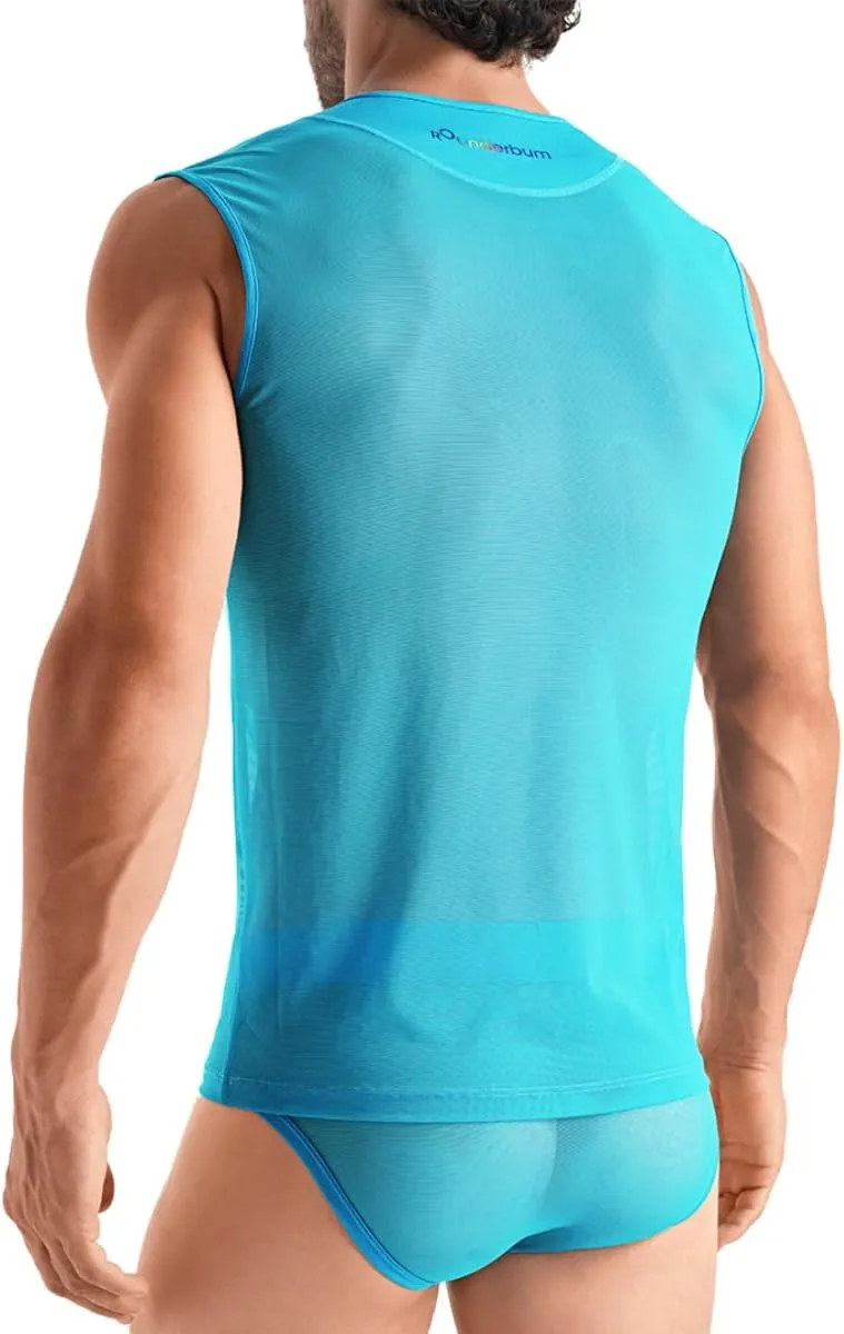Rounderbum Mens Underwear | Transparent Tank Top | Slim Fit | Mens Clothes | Premium Quality | Comfortable and Lightweight