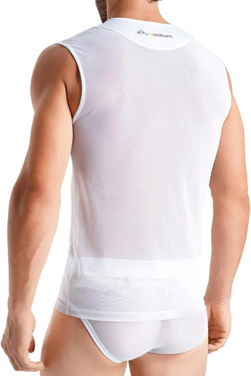 Rounderbum Mens Underwear | Transparent Tank Top | Slim Fit | Mens Clothes | Premium Quality | Comfortable and Lightweight