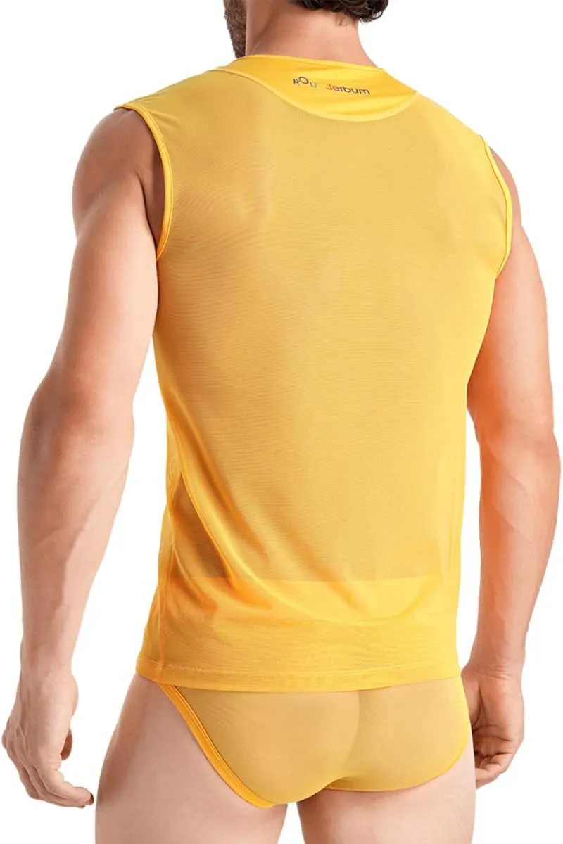 Rounderbum Mens Underwear | Transparent Tank Top | Slim Fit | Mens Clothes | Premium Quality | Comfortable and Lightweight