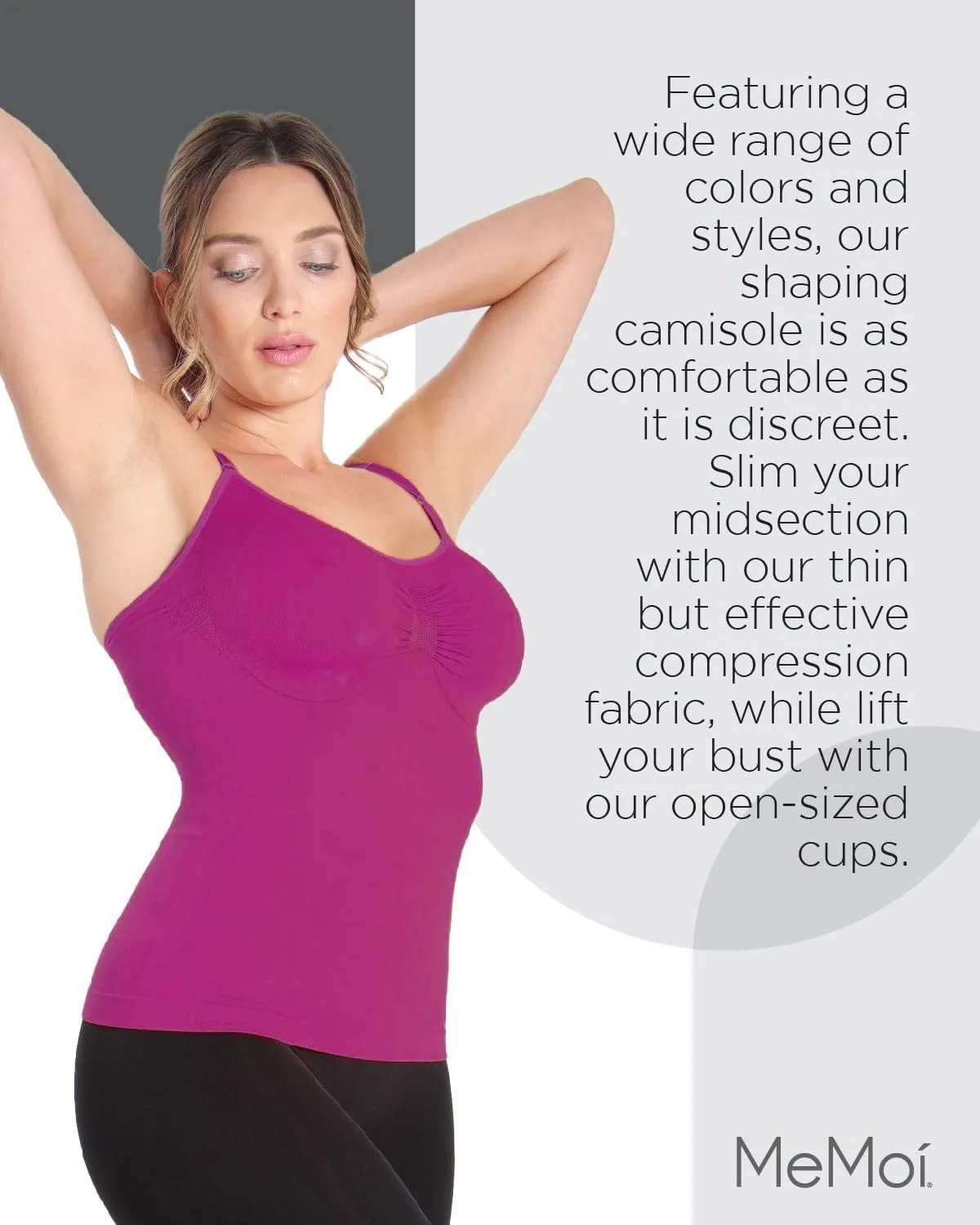 SlimMe Shapewear Camisole for Women, Wireless Tummy Control Camisole, Comfortable and Discreet - Sizes Small to Q2