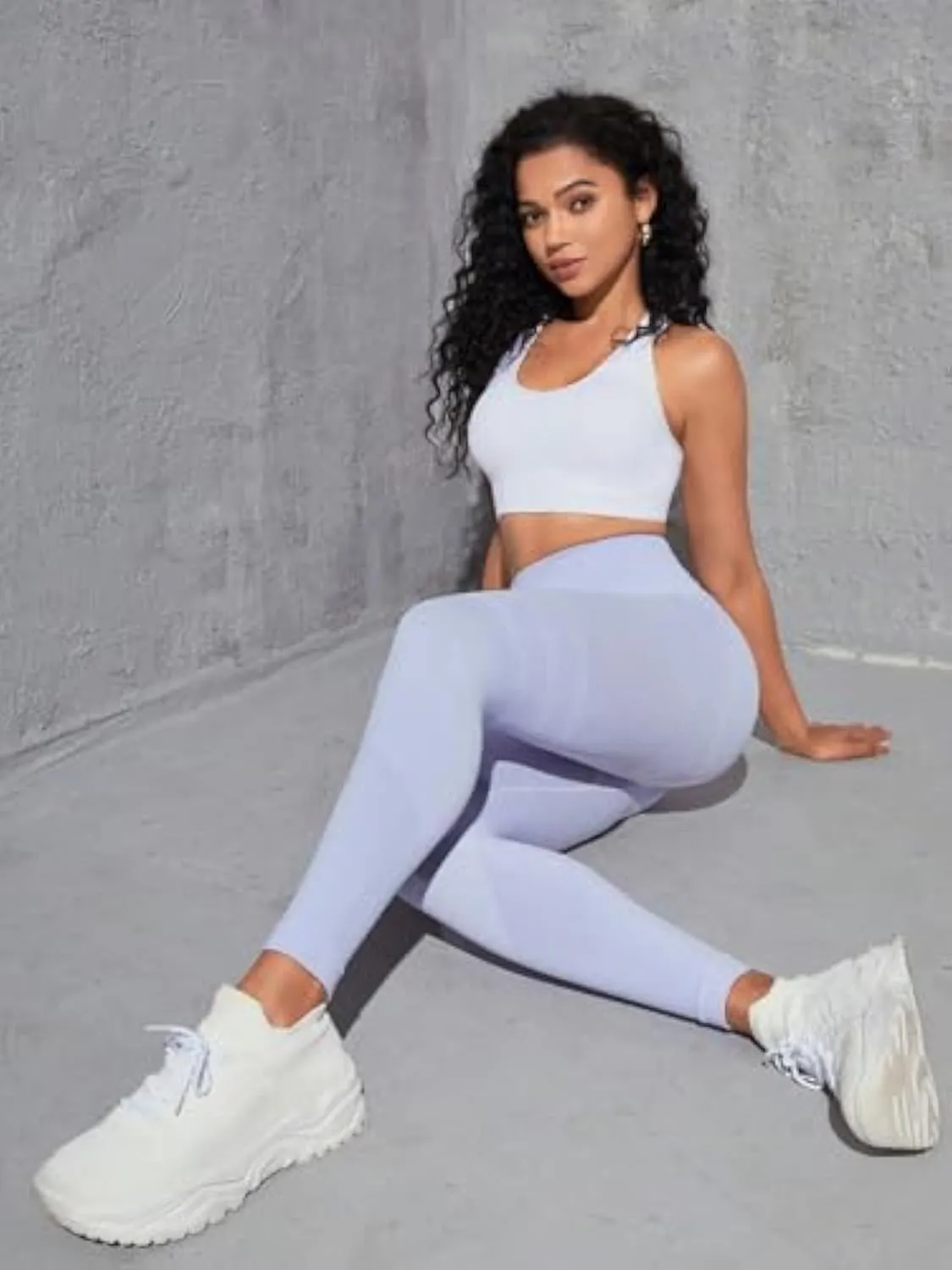 Slimove 3D Leggings, High Waist Tummy Control Scrunch Butt Lifting Seamless Workout Yoga Pants with Pockets