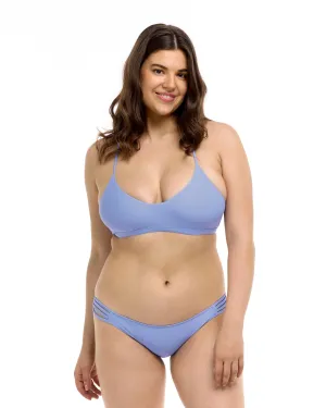 Smoothies Ruth Fixed Triangle Swim Top - Periwinkle