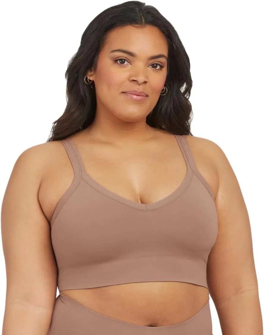 SPANX EcoCare Seamless Shaping Longline Bralette - Comfortable Bralette - Women's Bra with No Underwire - Everyday Bralette