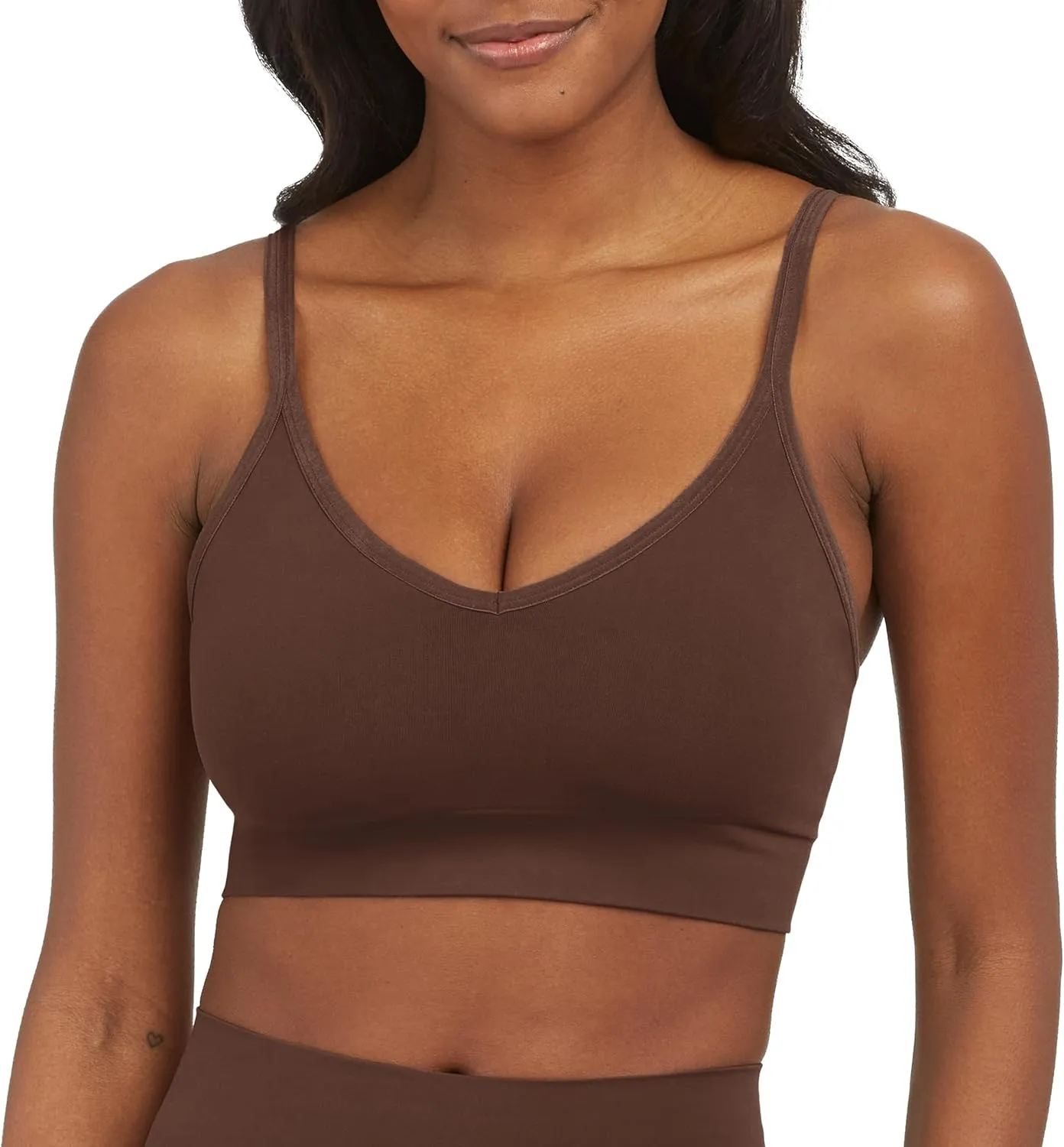 SPANX EcoCare Seamless Shaping Longline Bralette - Comfortable Bralette - Women's Bra with No Underwire - Everyday Bralette