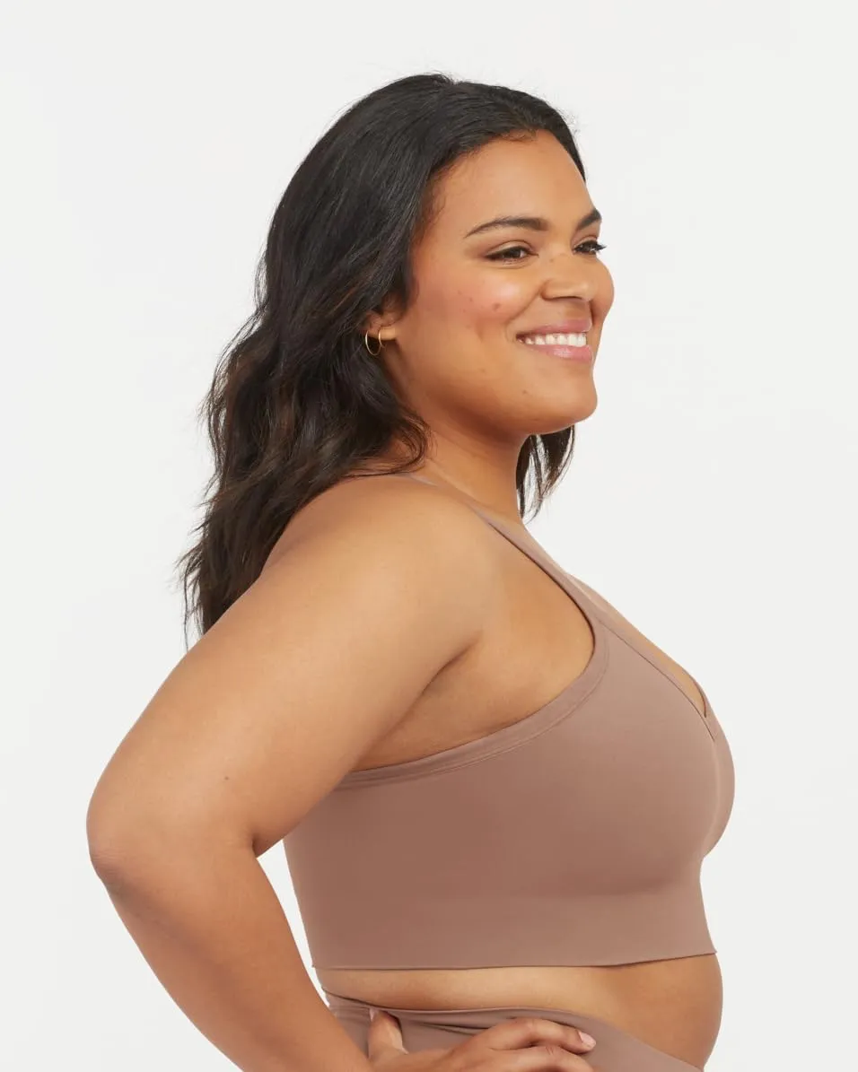 SPANX EcoCare Seamless Shaping Longline Bralette - Comfortable Bralette - Women's Bra with No Underwire - Everyday Bralette