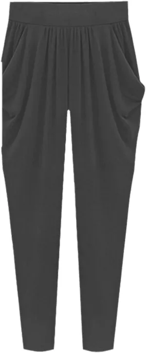 Summer Womens Harem Pants High Waist Loose Straight Ankle-Length Pants Comfortable Casual Capris