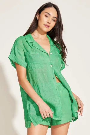 Tallows Linen Short - Spearmint Green EcoLinen