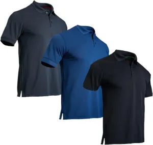 TanBridge Mens Polo T-Shirts Short Sleeve Button Down Quick Dry Lightweight Regular Fit Golf Casual Tactical Work Active