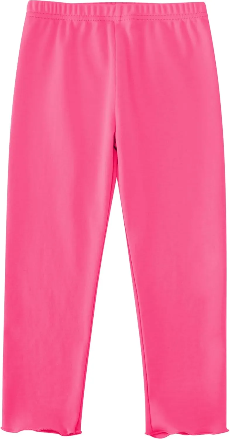 Toddler Girls' Soft Cotton Pants, 4-Pack Leggings, 2-6 Years