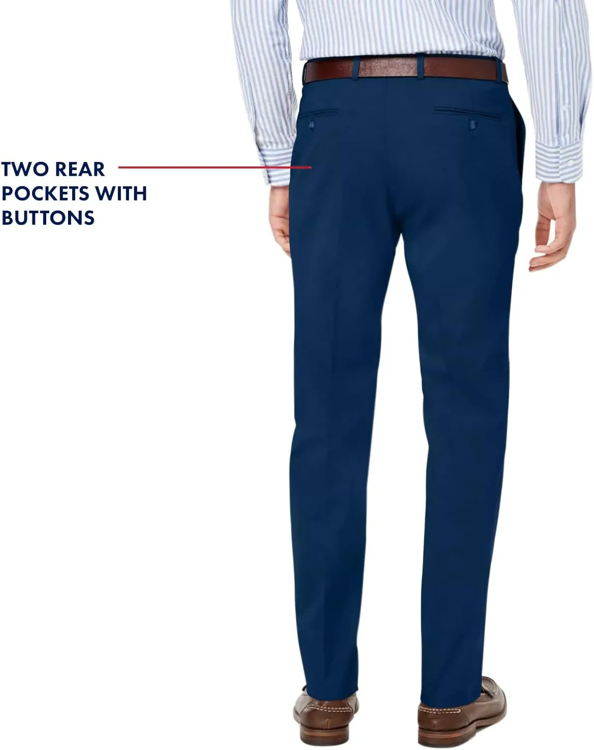 Tommy Hilfiger Men's Classic Stretch Chino Pants  Modern Fit, Wrinkle & Water-Resistant, Versatile & Comfortable