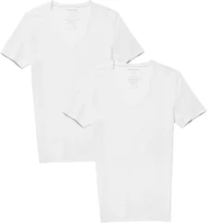 Tommy John Men's Cotton Basics Undershirt - Stay Tuck Design - Soft Slim Fit Comfortable Undershirt