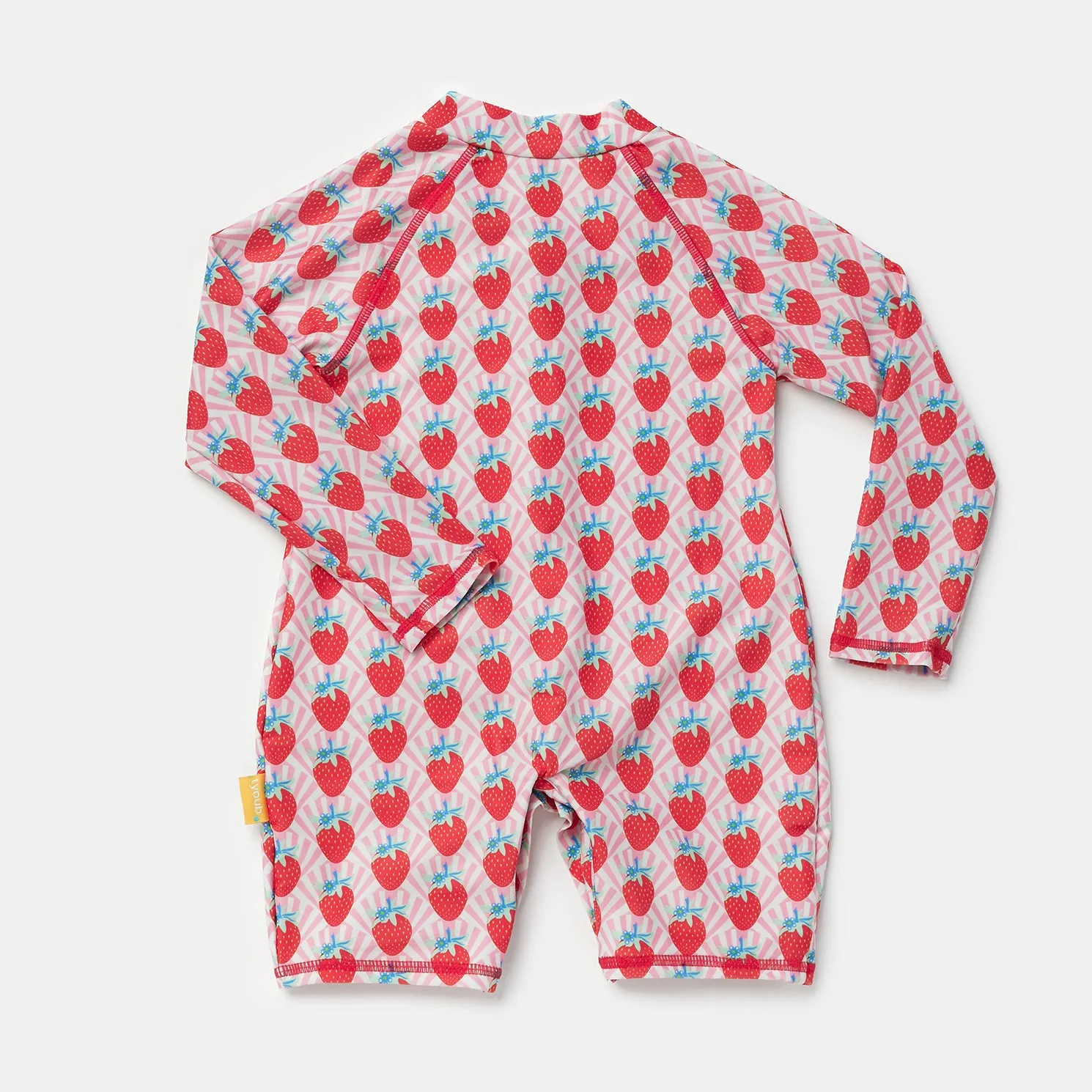 Tyoub Long Sleeve Sunsuit Recycled Strawberry Sundae Kids