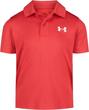 Under Armour Boys' Short Sleeve Ua Match Polo Collared Shirt, Chest Logo, Soft & Comfortable